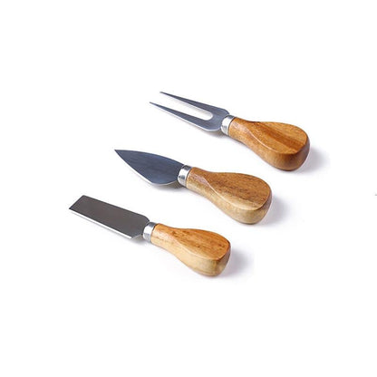 Petite Wooden Handle Cheese Knives