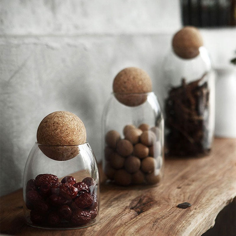 Paulo Cork Ball Glass Jars