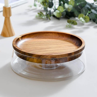 Acacia Glass Food Container