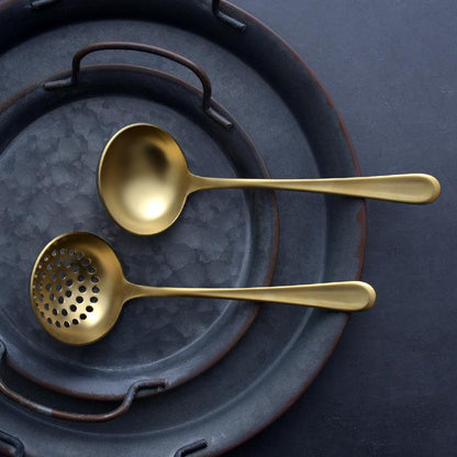 Golden Frosted Kitchen Utensil Set