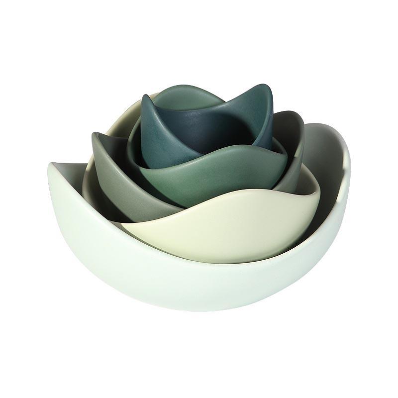 Morandi Lotus Stacked Bowl