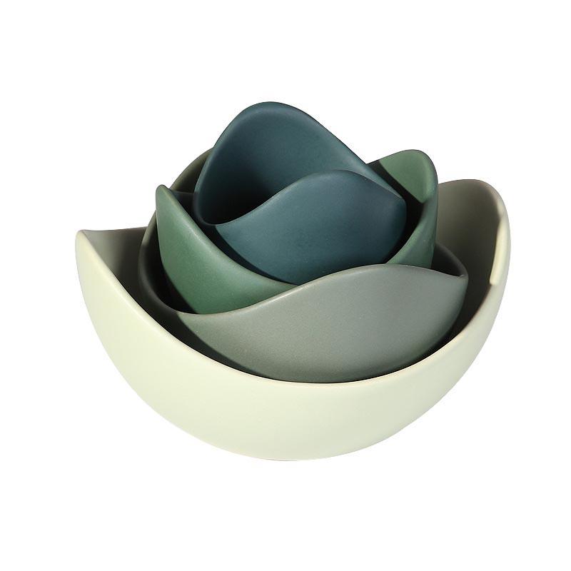 Morandi Lotus Stacked Bowl