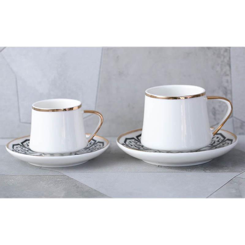 Mosaic Espresso Cup and Saucer Set