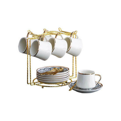 Mosaic Espresso Cup and Saucer Set